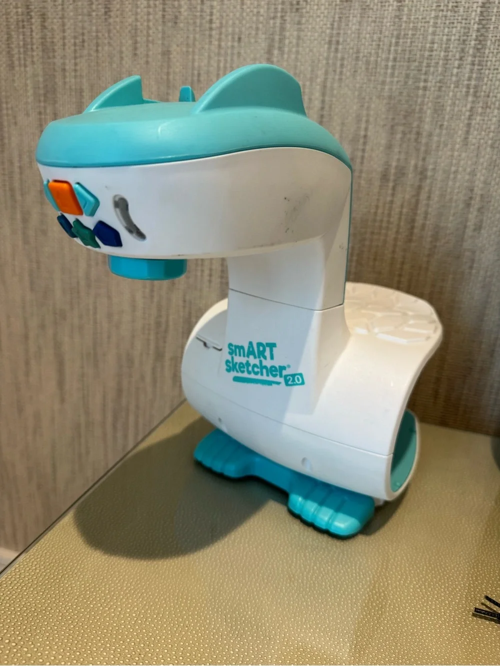Kids Drawing Projector Toy - Teal and White
